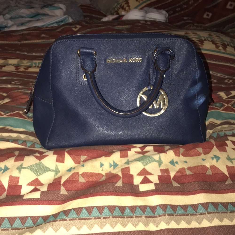 Michael Kors navy blue bag
